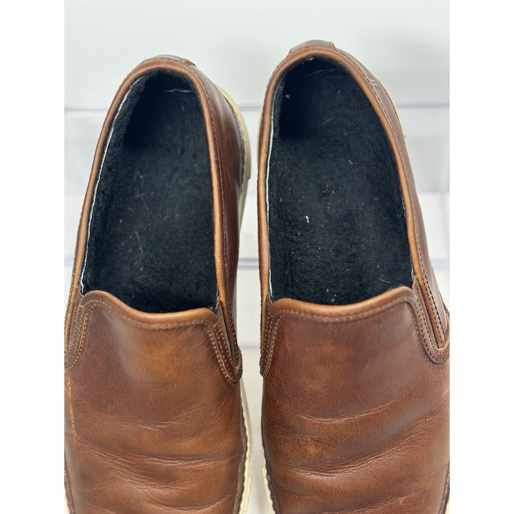 Frye Gates Slip On Brown Leather Loafer Sneakers Casual Shoes Men's Size 11.5 - Picture 10 of 11